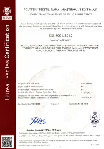 ISO 9001:2015 TÜRKAK